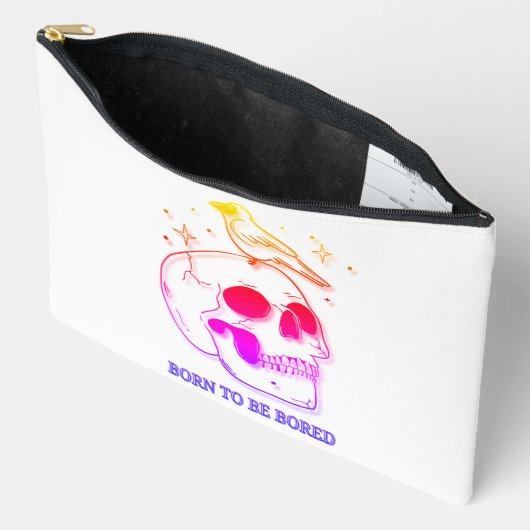 Pochette À Accessoires Né Pour Être Ennuyé (Ouvrir)
