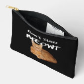 Pochette À Accessoires Ne stress pas Meowt - Orange Chat me stress Out (Ouvrir)
