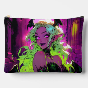 Pochette À Accessoires Neon Succubus Demon Anime Girl