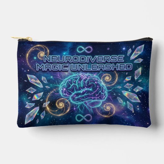 Pochette À Accessoires Neurodivergent Cosmic ADHD Autism Gift Trendy (Recto)
