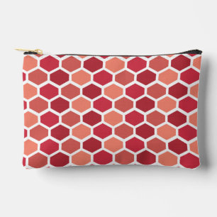 Pochette À Accessoires Nid d'abeille en rouges