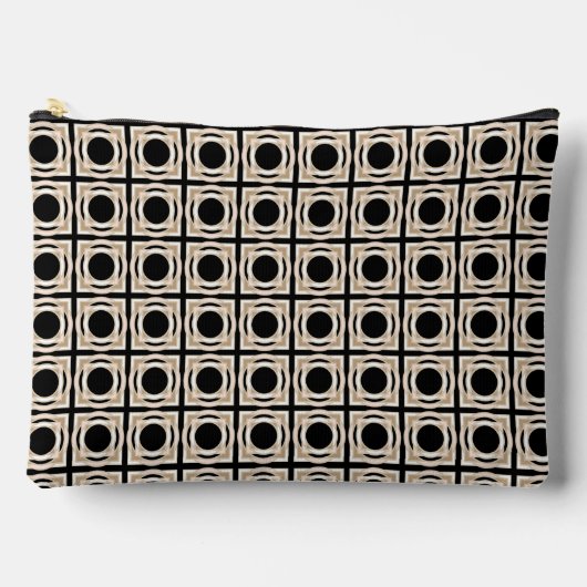 Pochette À Accessoires Noir et Tan (Recto)