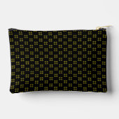 Pochette À Accessoires Noir & Jaune Petit (Verso)