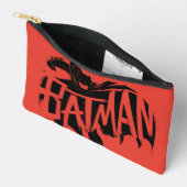 Pochette À Accessoires Nom de la brosse d'encre Batman (Ouvrir)