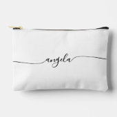 Pochette À Accessoires Nom de la signature du verre noir (Recto)