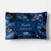 Pochette À Accessoires Nom de l'écaille de sirène bleu marine (Recto)