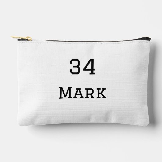 Pochette À Accessoires nom de l'équipe ajouter nom du joueur date sports (Recto)