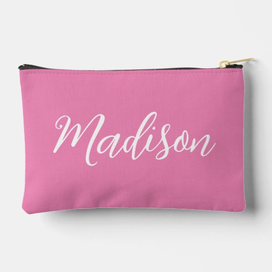 Pochette À Accessoires Nom des filles roses tendance Script manuscrit per (Verso)