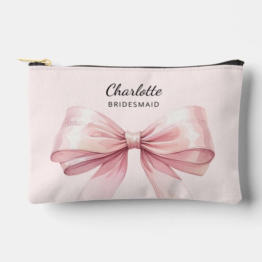 Pochette À Accessoires Nom élégant de l'arc rose (Recto)