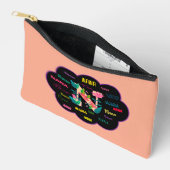 Pochette À Accessoires Nom initial floral de Nana Fleur (Ouvrir)