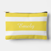Pochette À Accessoires Nom jaune moderne (Recto)