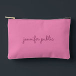 Pochette À Accessoires Nom manuscrit Ou Modèle De Texte Rose Solide Meill<br><div class="desc">Personnalisé Moderne Élégant Simple Modèle Nom manuscrit Ou Texte Télécharger Image Accessoires D'Impression / Sacs Et Wallets / Sacs Cosmétiques Et Toilettes / Sacs D'Accessoires De Couleur Solide Rose.</div>