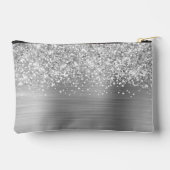 Pochette À Accessoires Nom Pailleté Argent Glamour (Verso)