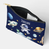 Pochette À Accessoires Nom personnalisé Astronaut Space Planètes Retour à (Ouvrir)