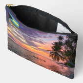 Pochette À Accessoires Nom personnalisé Bahamas Sunset (Ouvrir)