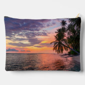 Pochette À Accessoires Nom personnalisé Bahamas Sunset (Verso)