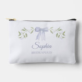 Pochette À Accessoires Nom personnalisé Bow Bridesmaid Proposition Maquil (Recto)