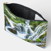 Pochette À Accessoires Nom personnalisé Cascades d'Islande (Ouvrir)