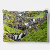 Pochette À Accessoires Nom personnalisé Cascades d'Islande (Verso)