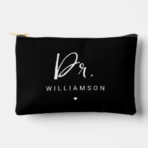 Pochette À Accessoires Nom personnalisé Dr Minimalist Doctor