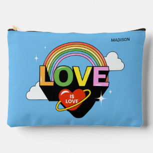 Pochette À Accessoires Nom personnalisé "L'amour est amour"