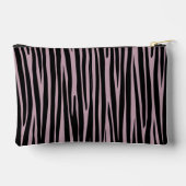 Pochette À Accessoires Nom personnalisé Monogramme Zebra stripes motif (Verso)
