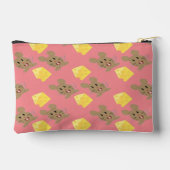 Pochette À Accessoires Nom personnalisé souris et motif rose fromage (Verso)