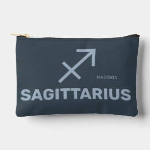Pochette À Accessoires Nom personnalisé / Texte Symbole zodiaque Sagittar