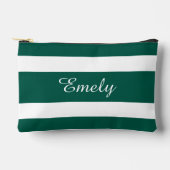 Pochette À Accessoires Nom vert moderne (Recto)