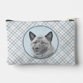 Pochette À Accessoires Norvégien Elkhound Peinture Cute Original Chien Ar (Verso)