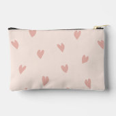 Pochette À Accessoires Notes d'amour rose pâle (Verso)