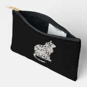 Pochette À Accessoires Notes musicales Amoureux des chats - Musicien mini (Ouvrir)