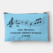 Pochette À Accessoires Notes musicales de l'enseignant de musique personn (Verso)