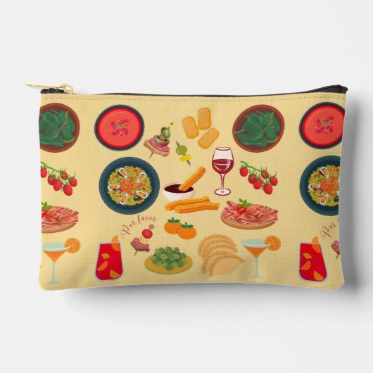 Pochette À Accessoires Nourriture Espagne (Recto)