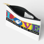 Pochette À Accessoires Nouvelle école de Blacksburg Zipper Pouch (Ouvrir)