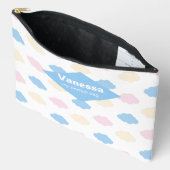 Pochette À Accessoires Nuages pastel. (Ouvrir)