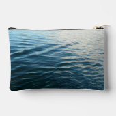 Pochette À Accessoires Nuances d'eau bleue Photographie de la nature Abst (Verso)