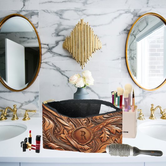 Pochette À Accessoires Occidental Outils en cuir Impression personnalisée