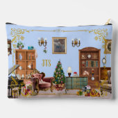 Pochette À Accessoires Ode to Nutcracker Ballet Blue Large Accessory Bag (Verso)