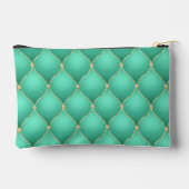 Pochette À Accessoires Ogee Gold Diamonds Turquoise (Verso)