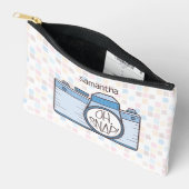 Pochette À Accessoires Oh, Snap ! Caméra Blue Pastel (Ouvrir)