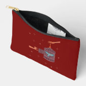 Pochette À Accessoires Oiseau libre Cage à oiseaux | Art folklorique Main (Ouvrir)