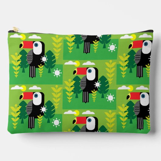 Pochette À Accessoires Oiseau tropical du Toucan (Recto)
