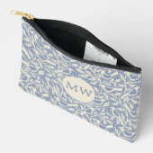 Pochette À Accessoires Oiseaux du Patrimoine Monogramme Initiales (Ouvrir)