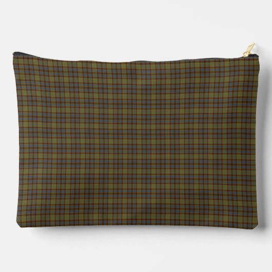 Pochette À Accessoires Olive Blue Plaid Tartan Pattern (Verso)