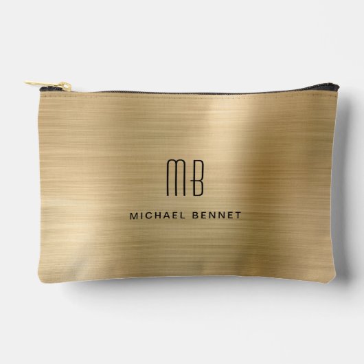 Pochette À Accessoires Or Monogramme Moderne (Recto)