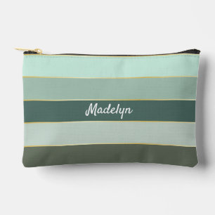 Pochette À Accessoires or vert Couleur été personnalisé Blocs