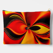 Pochette À Accessoires Orange Fury Fractal  (Verso)