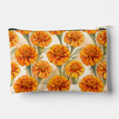 Pochette À Accessoires Orange marigold flowers pattern (Verso)