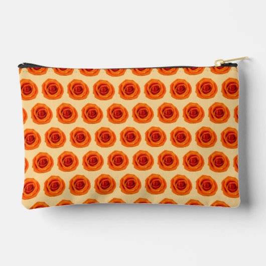 Pochette À Accessoires Orange Rose Seamless Pattern Pouch (Verso)